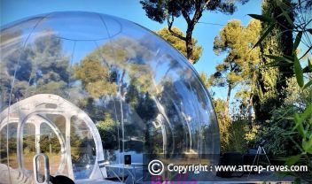 Séjour insolite dans une bulle vers Marseille en amoureux