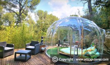 Nuit dans une bulle en PACA pour un week-end insolite